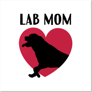 Lab Mom Labrador Heart Valentines Gift Posters and Art